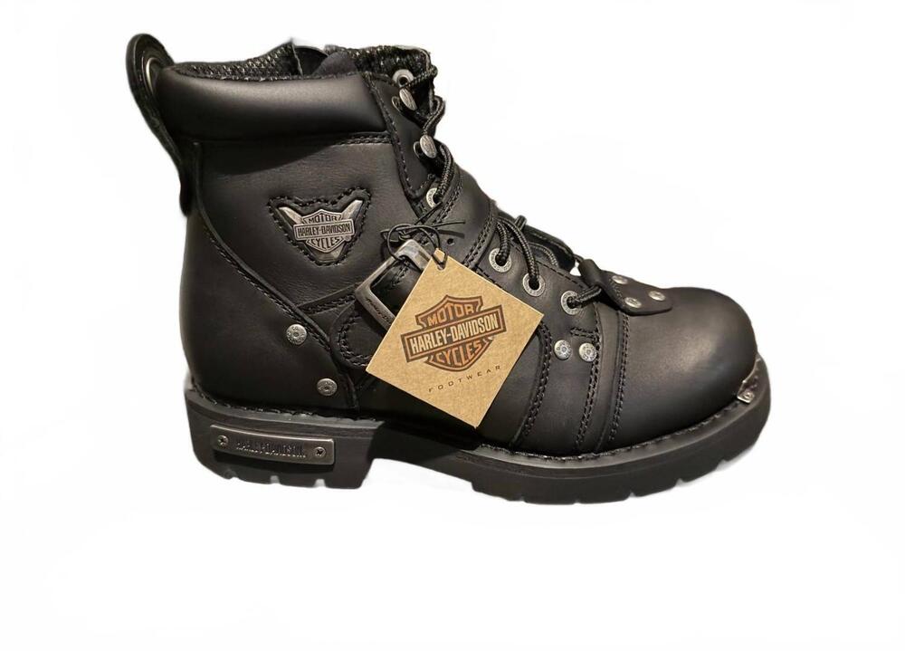 NEW HARLEY DAVIDSON men's brake buckle boots in black